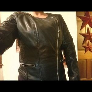 Pleather black jacket